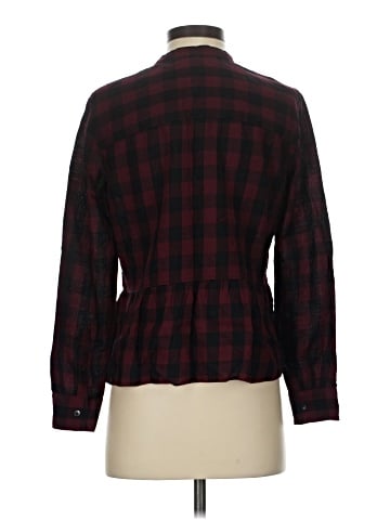 Madewell Lakeside Peplum Shirt in Buffalo Check (view 2)