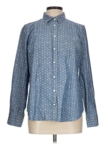 J.Crew Factory Store Long Sleeve Button-Down Shirt (view 1)