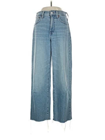 Madewell The Perfect Vintage Wide-Leg Crop Jean in Altoona Wash: Raw-Hem Edition (view 1)