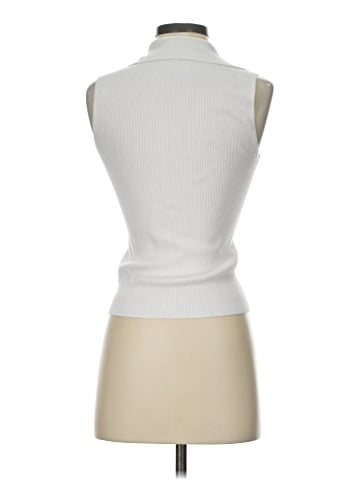 Madewell Cotton Johnny-Collar Sweater Tank (view 2)
