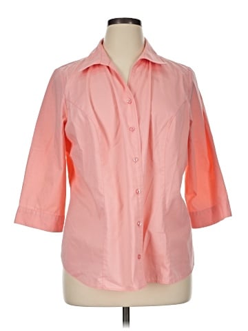 Cj Banks 3/4 Sleeve Button-Down Shirt (view 1)