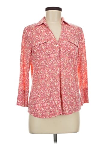 J. McLaughlin 3/4 Sleeve Button-Down Shirt (view 1)