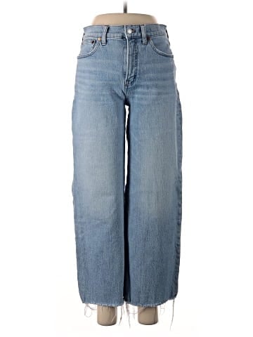 Madewell The Perfect Vintage Wide-Leg Crop Jean in Altoona Wash: Raw-Hem Edition (view 1)