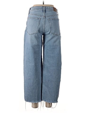 Madewell The Perfect Vintage Wide-Leg Crop Jean in Altoona Wash: Raw-Hem Edition (view 2)
