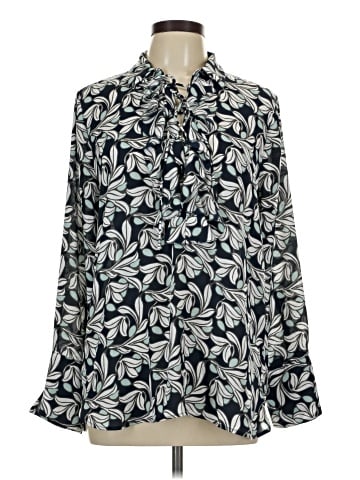 Ann Taylor Factory Long Sleeve Blouse (view 1)