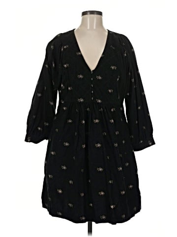 Madewell Corduroy Quilted-Bib Mini Dress in Blurred Ikat (view 1)