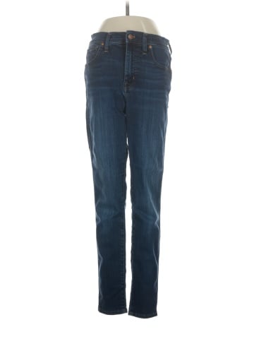 Madewell 10" High-Rise Skinny Jeans in Woodland Wash: TENCEL&trade; Denim Edition (view 1)