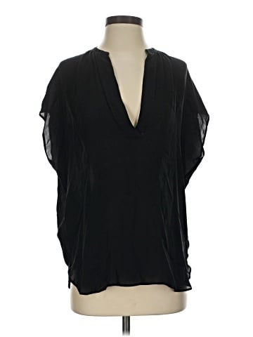 Vince. 3/4 Sleeve Silk Top (view 1)