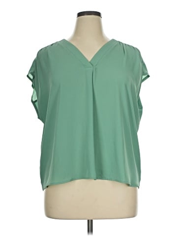 Ann Taylor Factory Short Sleeve Blouse (view 1)