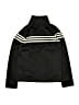 Adidas 100% Polyester Solid Black Track Jacket Size 10 - 12 - photo 2