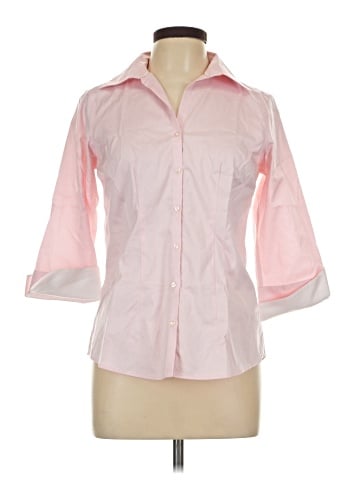 Lands' End 3/4 Sleeve Button-Down Shirt (view 1)