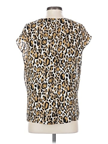 Tory Burch Short Sleeve Silk Top (view 2)