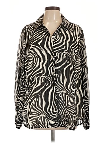 Jones New York Collection Long Sleeve Button-Down Shirt (view 1)