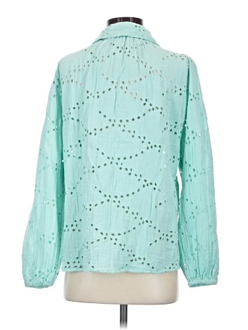 LOGO by Lori Goldstein 3/4 Sleeve Blouse (view 2)