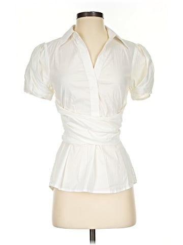 BCBGMAXAZRIA Short Sleeve Blouse (view 1)