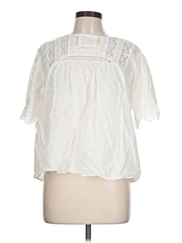 a.n.a. A New Approach Short Sleeve Blouse (view 1)