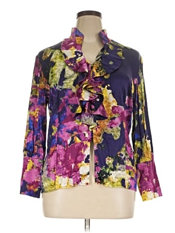 St. John 3/4 Sleeve Silk Top (view 1)