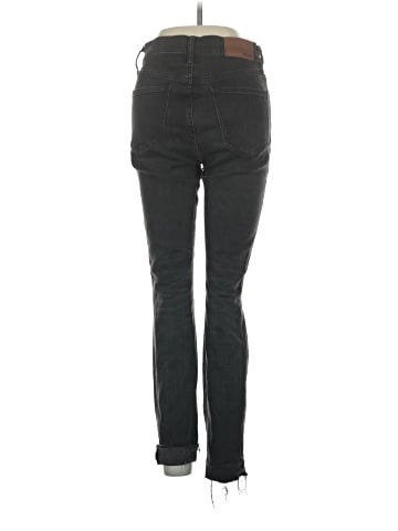 Madewell 9" Mid-Rise Skinny Jeans in Black Sea (view 2)