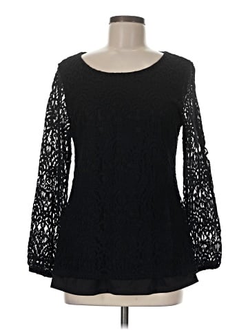 JM Collection Long Sleeve Blouse (view 1)