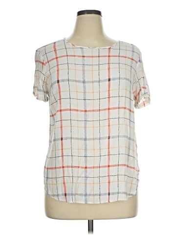 LC Lauren Conrad Short Sleeve Blouse (view 1)