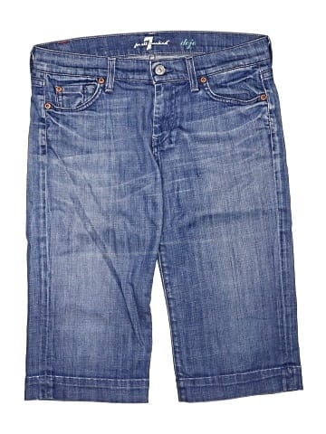 7 For All Mankind Denim Shorts (view 1)