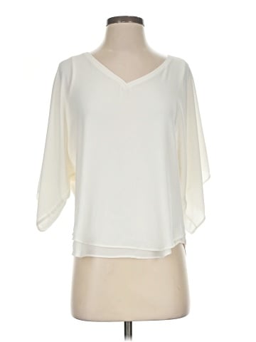 White House Black Market 3/4 Sleeve Blouse (view 1)