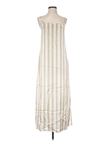 Madewell Midi Slip Dress in Stripe Silk (view 1)