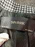 Zara Basic Houndstooth Gray Coat Size S - photo 6