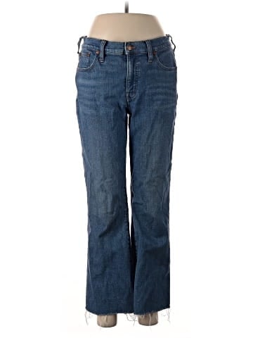 Madewell Kick Out Crop Jeans in Cherryville Wash: Raw-Hem Edition (view 1)