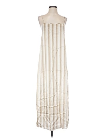 Madewell Midi Slip Dress in Stripe Silk (view 1)