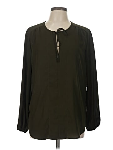 Joan Vass Long Sleeve Blouse (view 1)