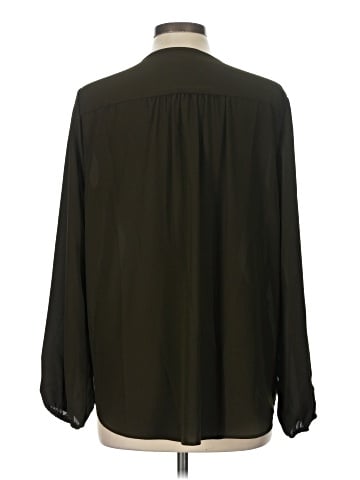 Joan Vass Long Sleeve Blouse (view 2)