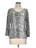 Chico's Silver Pullover Sweater Size Lg (2) - photo 1