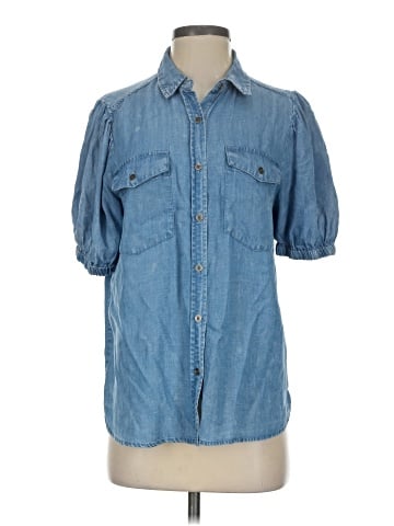 Jane and Delancey Short Sleeve Button-Down Shirt (view 1)