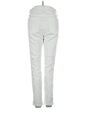 Madewell 10" High-Rise Skinny Jeans in Pure White: Step-Hem Edition (view 2)