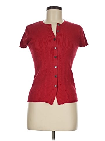 Madewell Cotton-Blend Pointelle Short-Sleeve Cardigan (view 1)