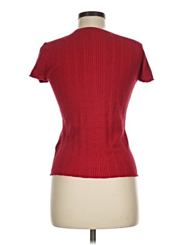 Madewell Cotton-Blend Pointelle Short-Sleeve Cardigan (view 2)