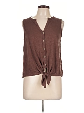 Sanctuary Sleeveless Button-Down Shirt (view 1)