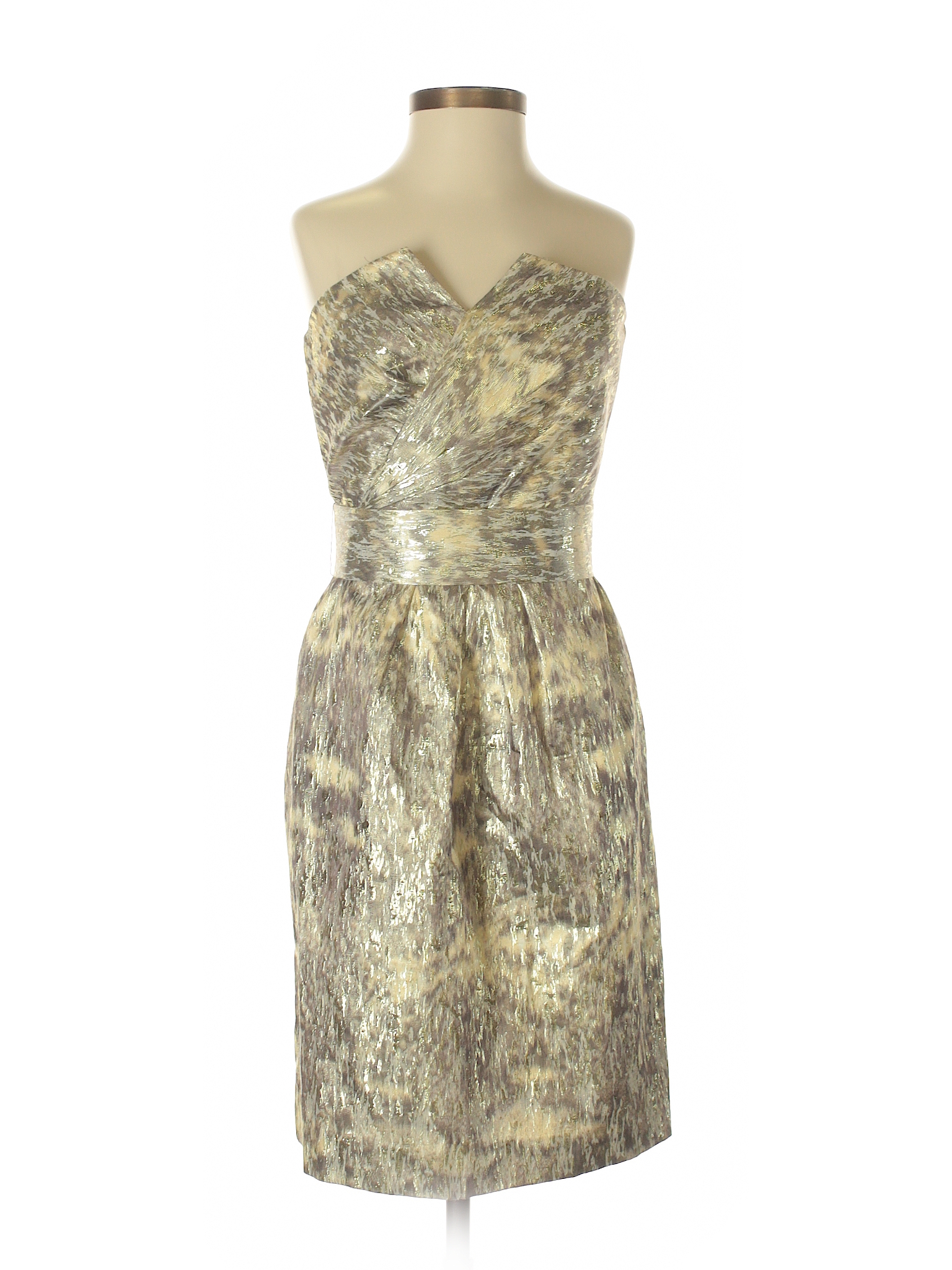 gianni bini gold dress