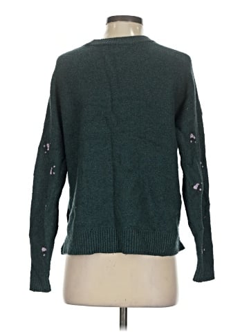 Madewell Embroidered Cross-Stitch Floral Pullover Sweater (view 2)