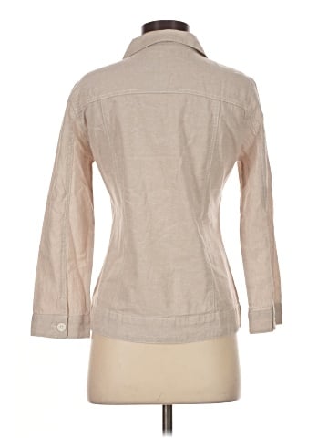 Pure Amici 3/4 Sleeve Button-Down Shirt (view 2)