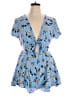 Lulus 100% Rayon Floral Blue Romper Size XL - photo 1