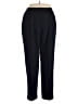 Talbots 100% Wool Solid Blue Wool Pants Size 14W - photo 1