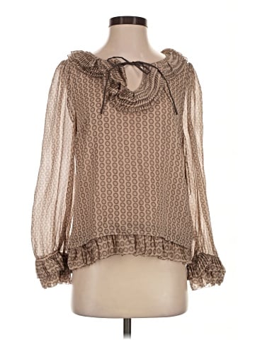Leifsdottir 3/4 Sleeve Silk Top (view 1)