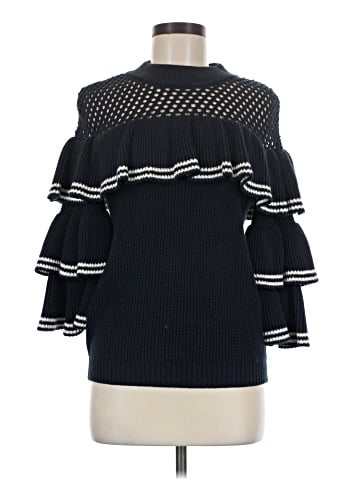 Self-Portrait Pullover Sweater (view 1)