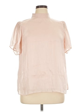 LC Lauren Conrad Short Sleeve Blouse (view 1)