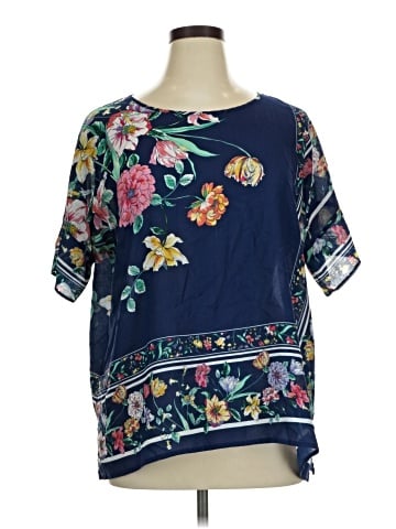 Liz Claiborne Short Sleeve Blouse (view 1)