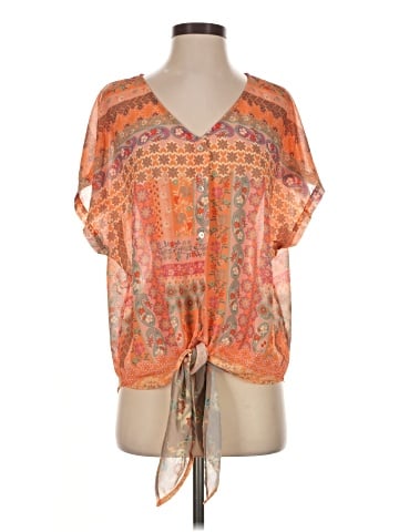 Umgee Short Sleeve Blouse (view 1)