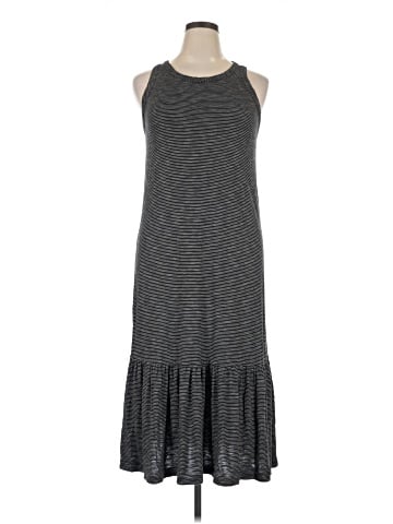 Madewell Knit Tank Ruffle-Hem Dress in Stripe (view 1)