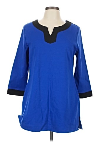 Liz Claiborne 3/4 Sleeve T-Shirt (view 1)